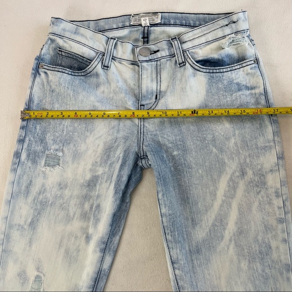 Current/Elliot The Ankle Skinny Cheville City Bleach Destroy Jeans Size 26 - Picture 10 of 16